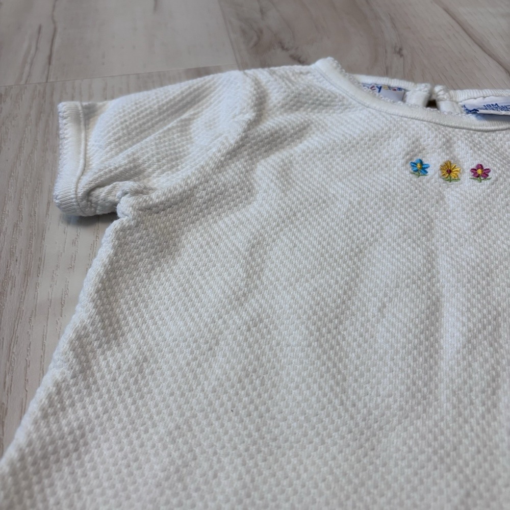 Tricycle Vintage Cotton Tshirt‎ Toddler 18 Month Floral Embroidery Short Sleeve - Picture 8 of 8
